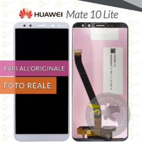 Display huawei mate 10 lite rne-l01 l21 lcd touch screen schermo vetro bianco pari a originale