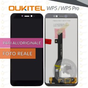 Display oukitel wp5 / wp5 pro schermo lcd vetro touch screen cambio ricambio pari a originale