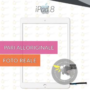 Touch screen apple ipad 8 bianco display schermo vetro a2270 a2428 a2429 a2430 pari a originale