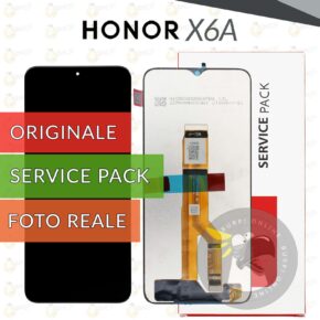 Display originale honor x6a wdy-lx1 schermo lcd service pack + vetro touch screen