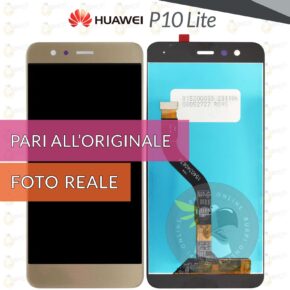 Display huawei p10 lite was-lx1 lx1a lx2 lx3 schermo oro gold vetro lcd touch pari a originale