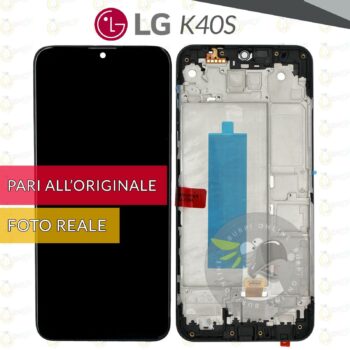DISPLAY LG K40S LM X430 LMX430 SCHERMO LCD FRAME TOUCH SCREEN VETRO MONITOR 234789078880