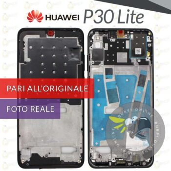 FRAME HUAWEI P30 LITE NEW EDITION MAR LX2B SCHERMO LCD TOUCH VETRO DISPLAY NERO 235003373932