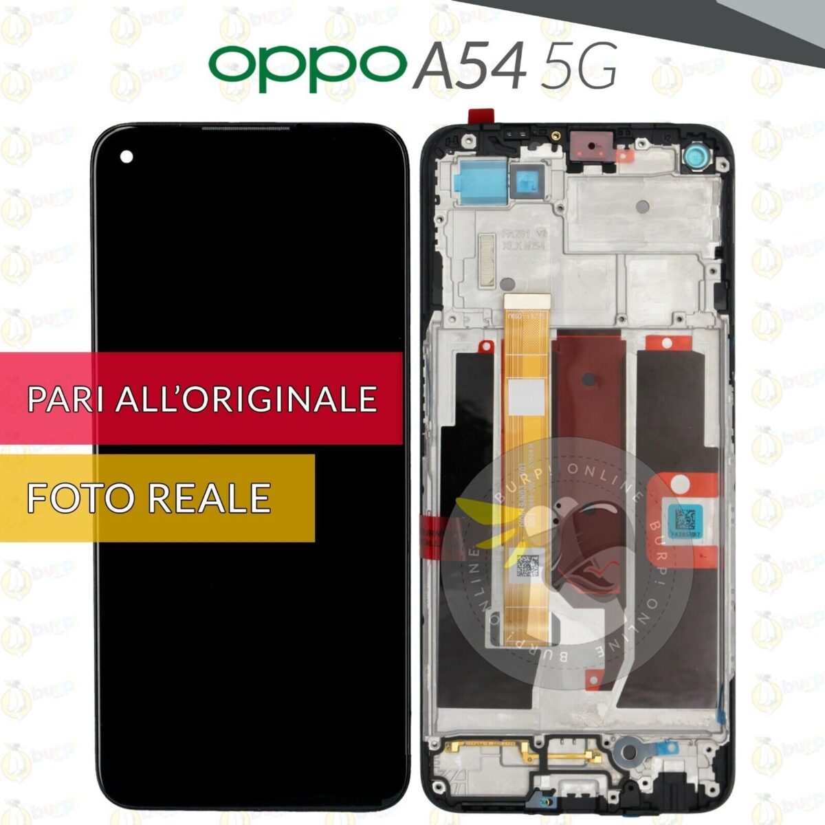 DISPLAY OPPO A54 5G CPH2195 SCHERMO FRAME LCD TOUCH SCREEN VETRO MONITOR 234789099573