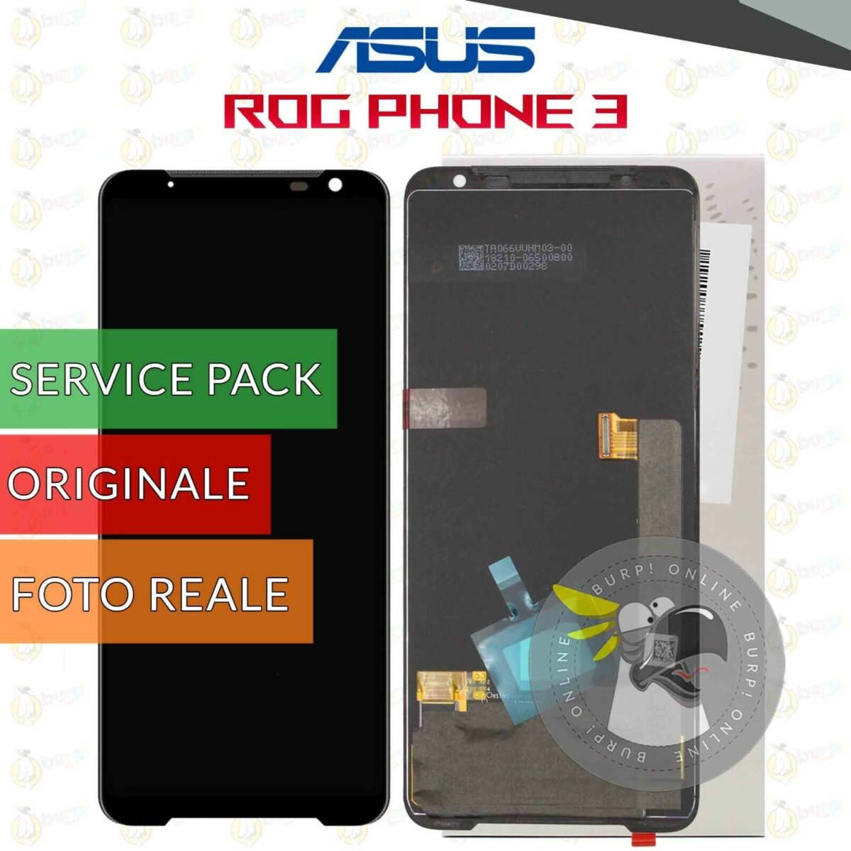 DISPLAY ORIGINALE ASUS ROG PHONE 3 ZS661KS SCHERMO OLED SERVICE PACK LCD TOUCH 234789055654