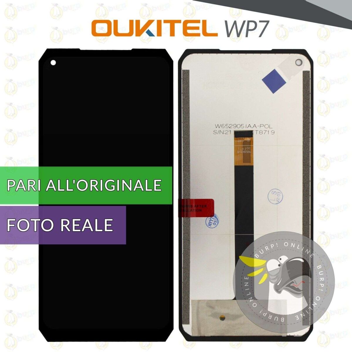 DISPLAY OUKITEL WP7 SCHERMO LCD VETRO TOUCH SCREEN PARI ALLORIGINALE 235057729045