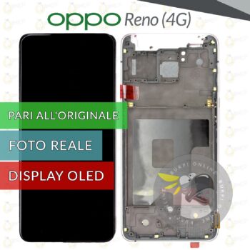 DISPLAY OPPO RENO 4G CPH1917 SCHERMO OLED FRAME PINK SILVER TOUCH VETRO LCD 234590970347