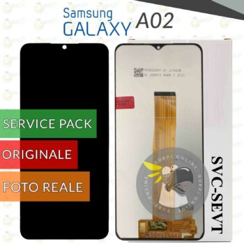 DISPLAY SAMSUNG A02 ORIGINALE SERVICE PACK A022 LCD TOUCH SCREEN VETRO SCHERMO 234161073897