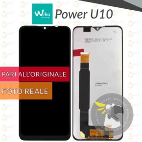 Display wiko power u10 w-v745 lcd + touch screen vetro schermo pari a originale