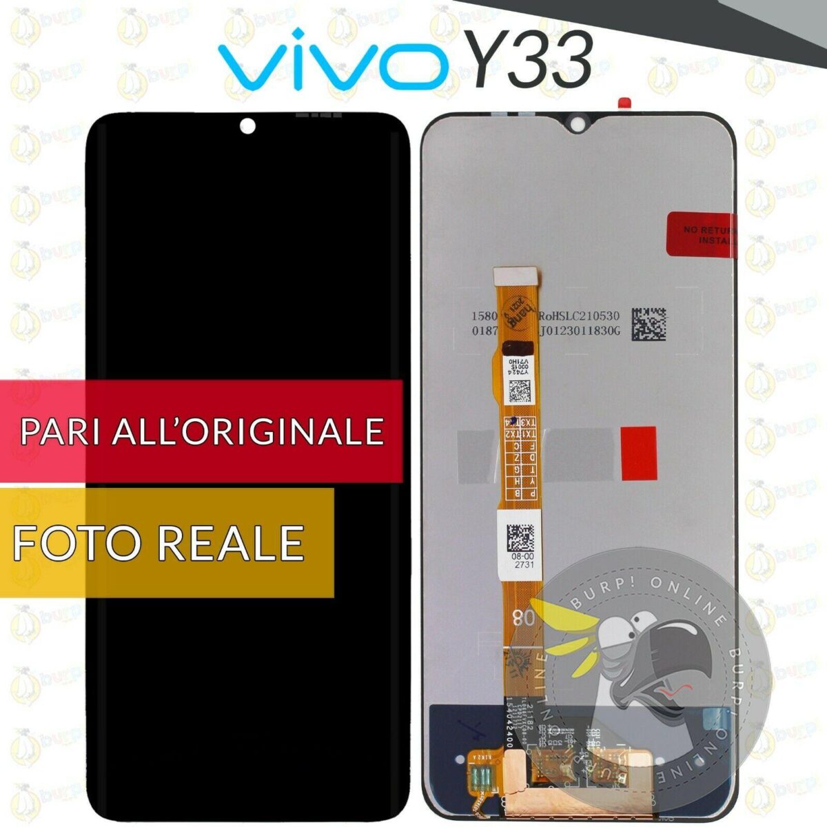 Display vivo y33 schermo lcd vetro touch screen ricambio monitor pari originale