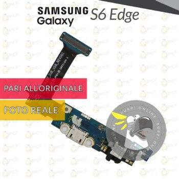 DOCK SAMSUNG S6 EDGE SM G925 G925 CONNETTORE USB FLAT AUX MICROFONO RICARICA 234375599528